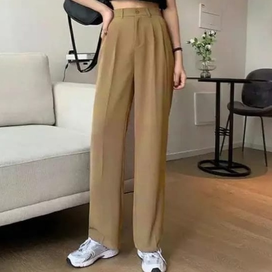 kulot hightwaish loose pants  anti kusut korean cullote style 100cm