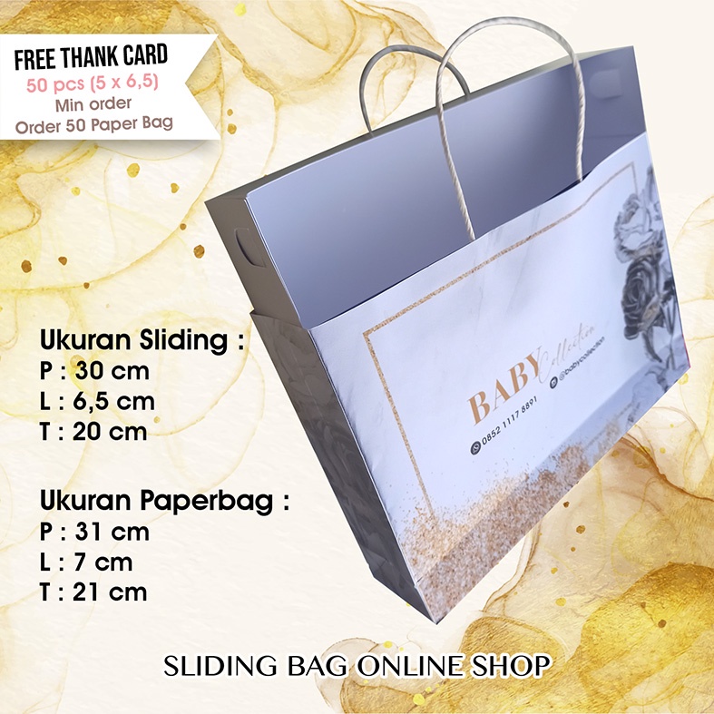 

PAPERBAG ONLINE SHOP SLIDING BOX 31 x 7 X 21 cm