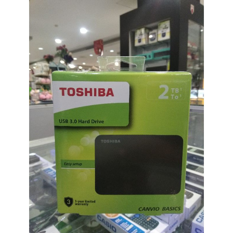 Hardisk Eksternal Toshiba canvio Basics 2 TB Original