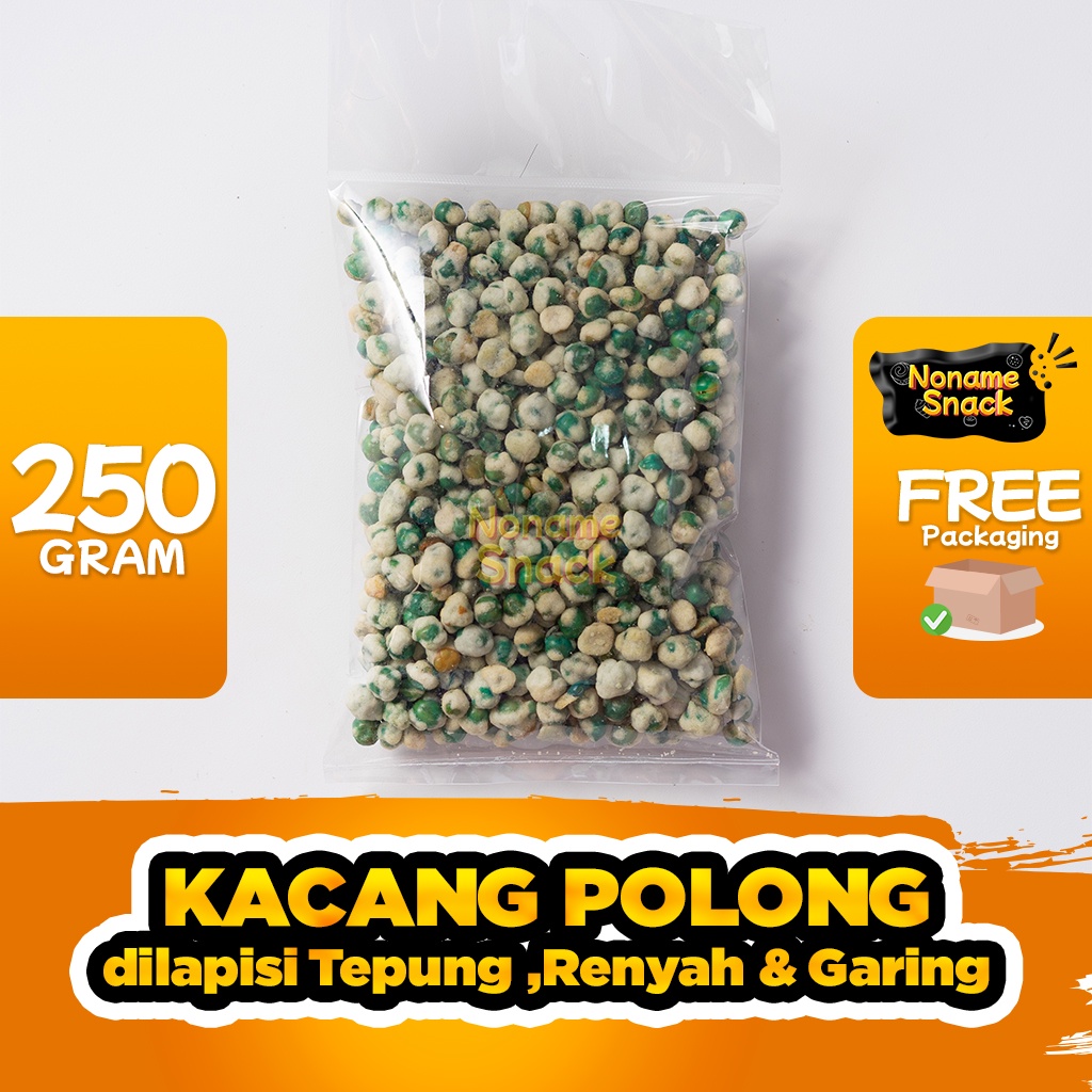 NoName Snack - Kacang Polong Tepung Cemilan Gurih Grosir 250Gr