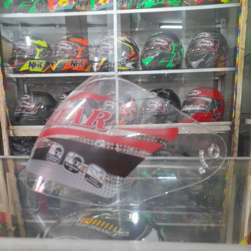 KACA HELM KYT DJ MARU,INK CETRO, GIX,GMT, tambah breket   (berket nya sama bisa di pasang)ter baik dan termurah