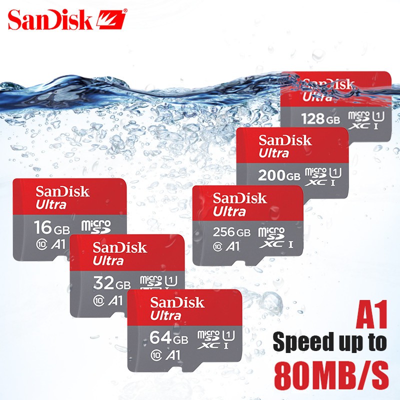 Memory Card SANDISK Memory Card 16GB 32GB 64GB 128GB 256GB 512GB Class 10 Micro SDXC