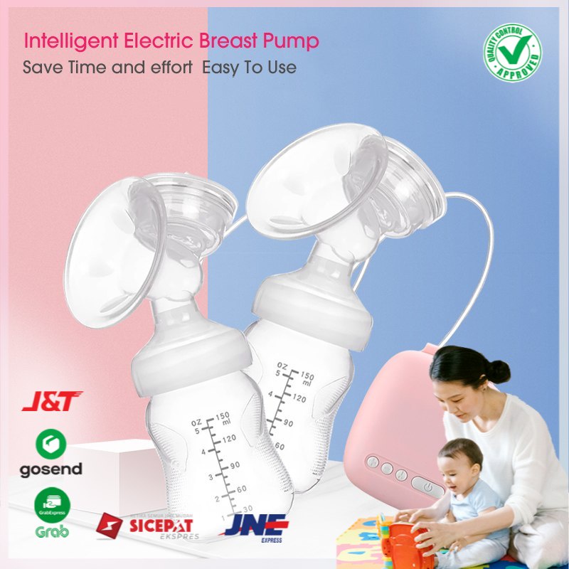 Pompa ASI Elektrik Otomatis Double Milk Breast Pump Mainan Anak Toys Mainan Bayi Toy