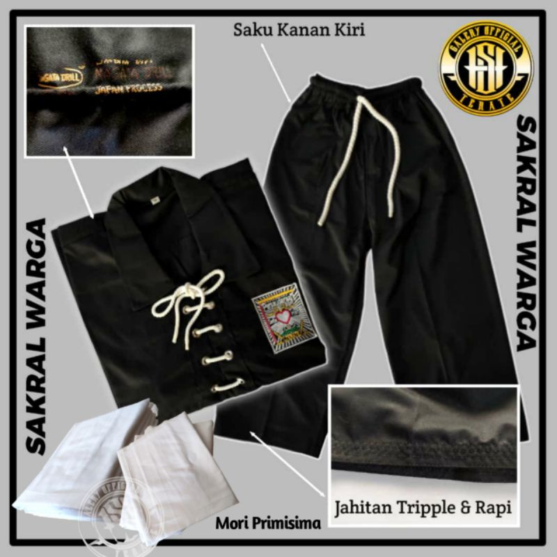 SAKRAL WARGA PSHT 1 STEL+ MORI /PAKET LENGKAP SAKRAL WARGA PSHT NAGATA DRILL 1 STEL +MORI PRIMISIMA 