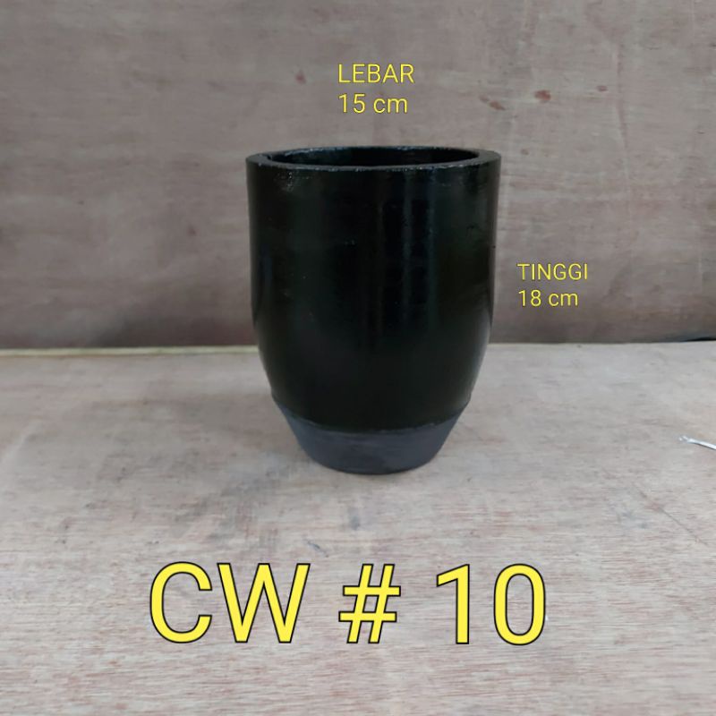 Crucible grafid kowi untuk lebur emas tembaga kuningan ukuran 10kg