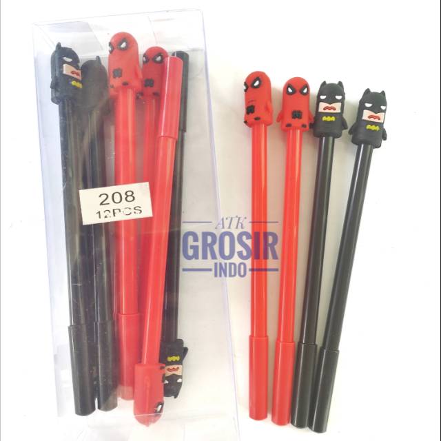 Pulpen pen fancy Super Hero murah Atk grosir indo