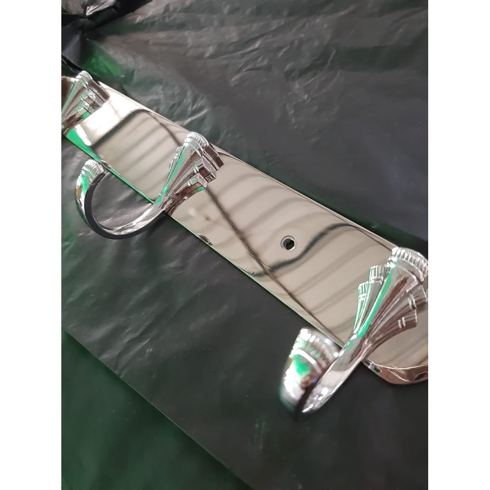 Gantungan Baju 5 Baris Stainless Steel HK - 175/KAPSTOK KEPSTOK/CANTOLAN BAJU HANDUK DINDING