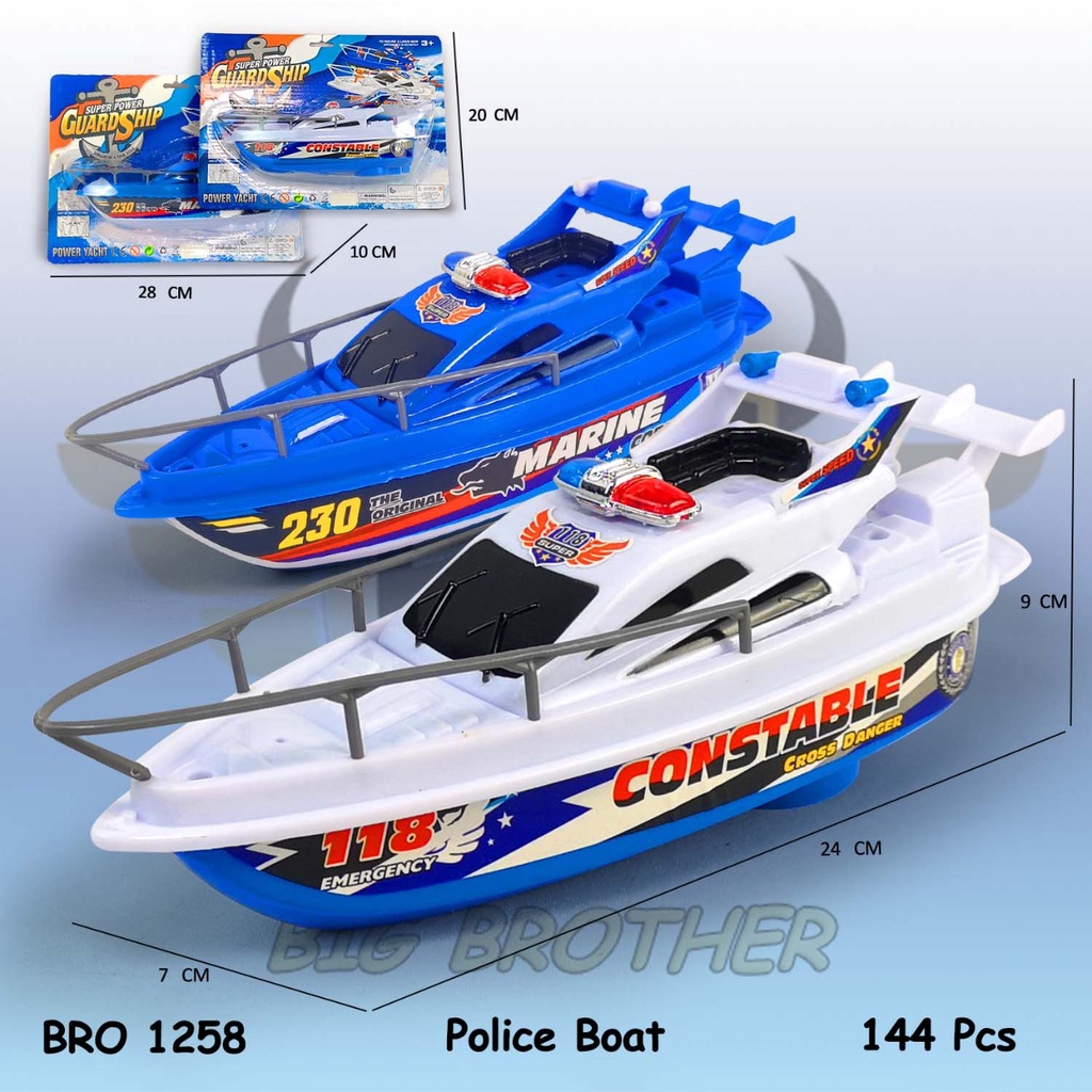 MURAH BRO1257 BRO1258 Mainan Anak Perahu Kapal Laut Speed Boat Bisa Jalan Di Air Murah Besar