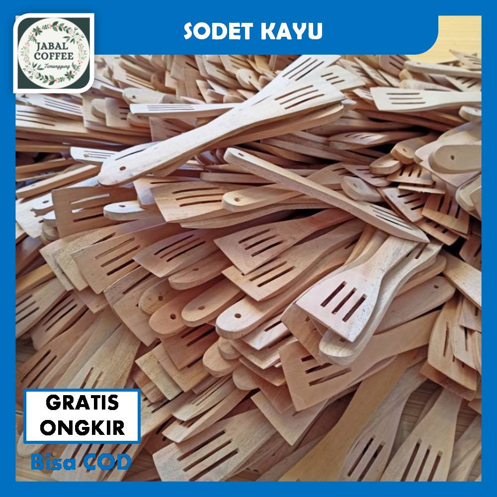 Sodet Spatula Kayu Kecil / Sutil Kayu Kecil / Solet Kayu Kecil / Spatula Kayu Kecil J55