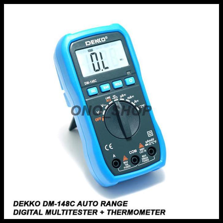 Dekko Dm-148C Auto Range Digital Multitester + Thermometer