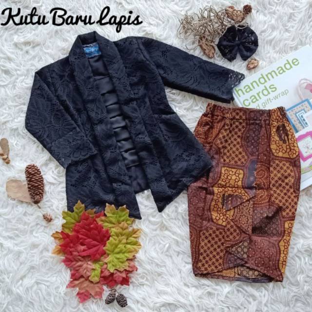 Baju Adat Jawa Kebaya Kutu Baru Baju Tradisional Anak Dewasa Warna Hitam Shopee Indonesia