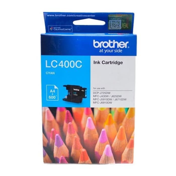 BROTHER Tinta LC400C | LC400 C | LC-400C Original Cyan