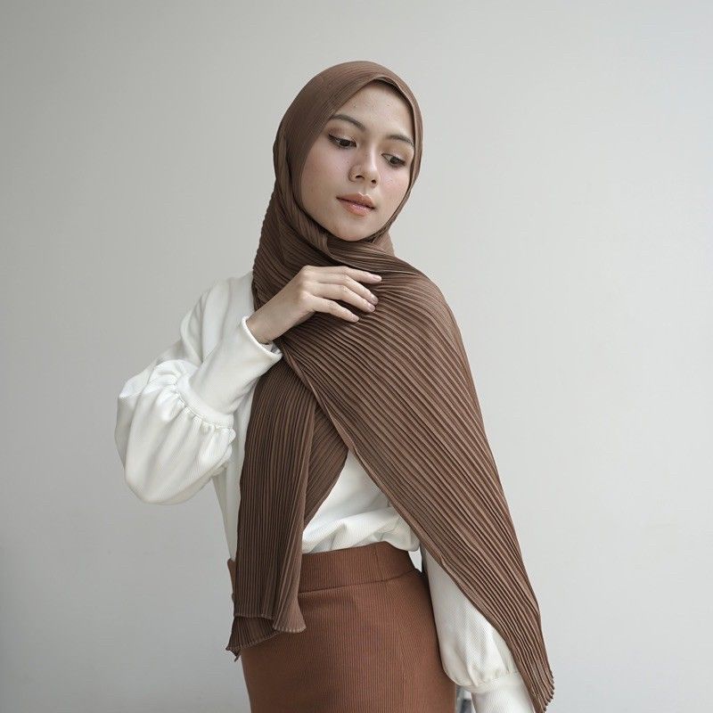 ( pp ) pashmina plisket shawl | ceruty babydoll original pashmiina lidi full plikset 180 × 75