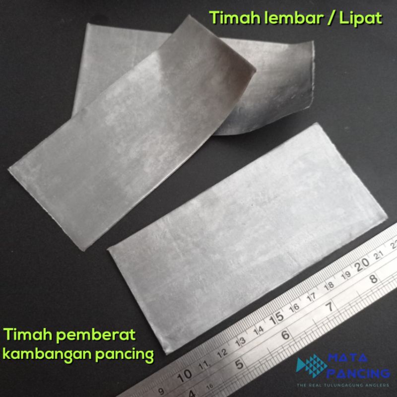 Timah lembaran rahayu pancing timah lipat untuk pancing sebagai pemberat untuk umpan pancing di laut