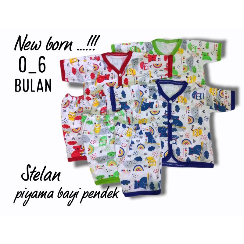 new born piyama bayi 0_6 bulan