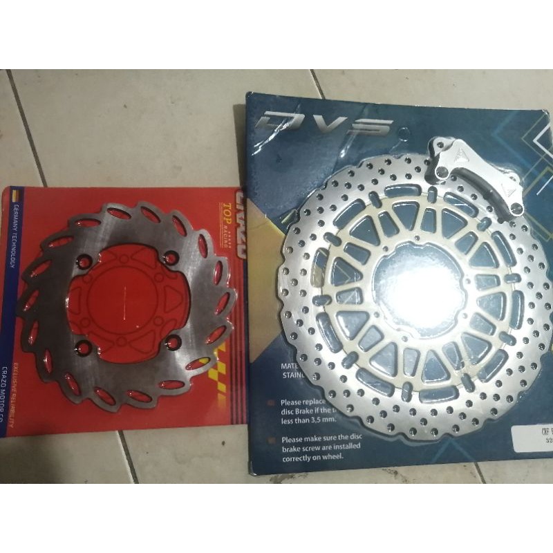 piringan cakram crf 150 depan belakang satu set pnp sesuai foto