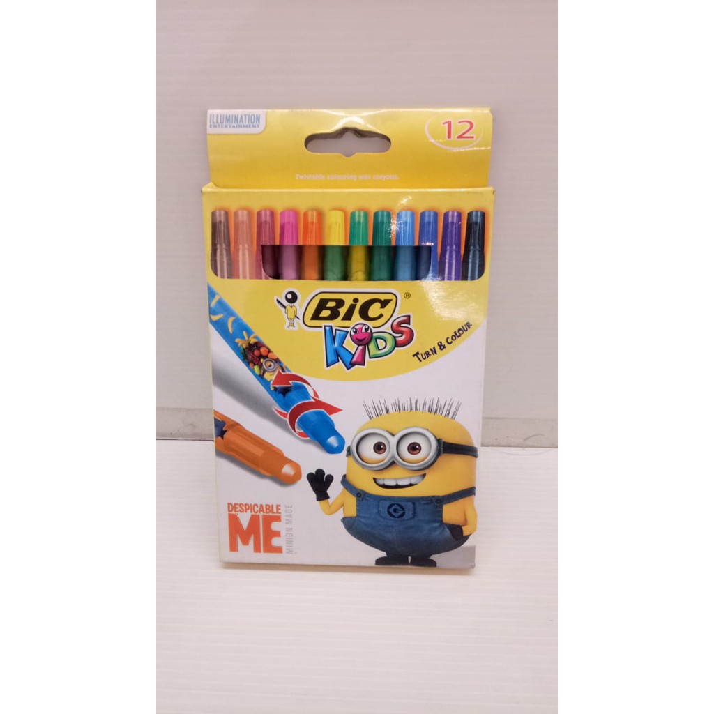 

CRAYON BIC MINIONS TWIST 12 WARNA