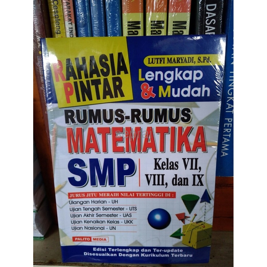 Jual Buku RUMUS  RUMUS MATEMATIKA SMP  Shopee Indonesia