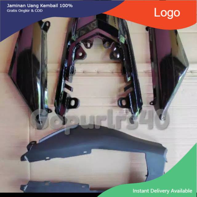 Cover body Vixion new KS NVL hitam