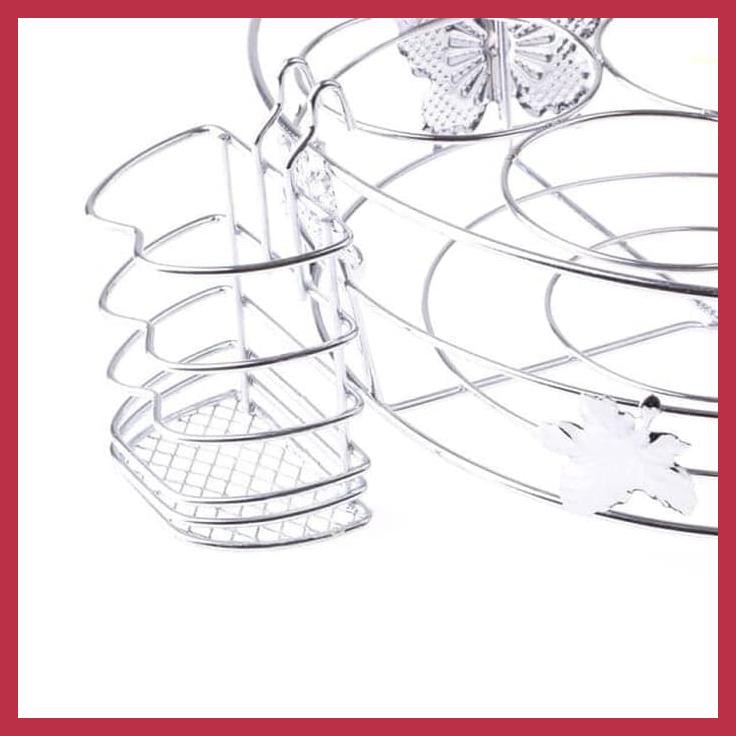 RAK AQUA 16 OVAL STAINLESS / KERANJANG AIR KEMASAN GELAS OVAL 16