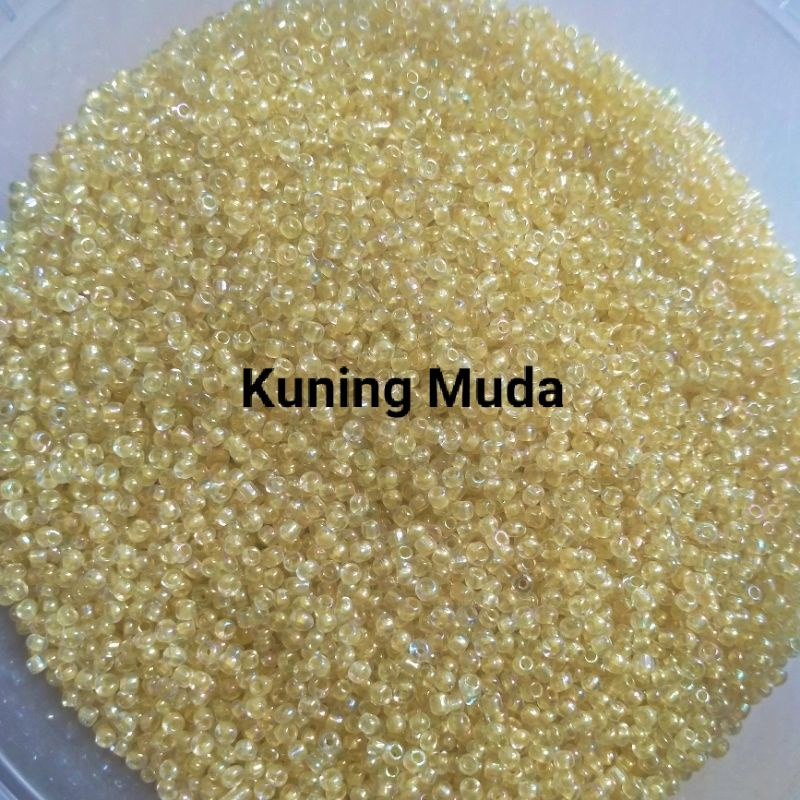 Mote Payet Pasir Uk-2mm 10 gram - Kuning Susu Kaca