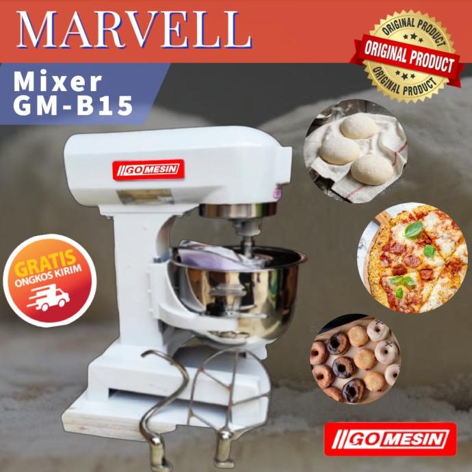 Planetary Mixer Roti Mesin Pengaduk adonan GOMESIN PM-B15 Mixer 5 KG