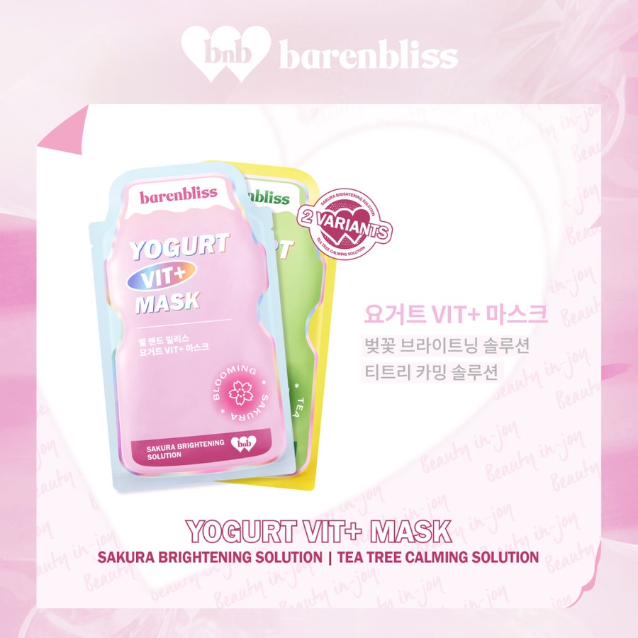 BNB barenbliss Yogurt Vit+ Sheetmask - Calming Sheet Mask 25ml Masker