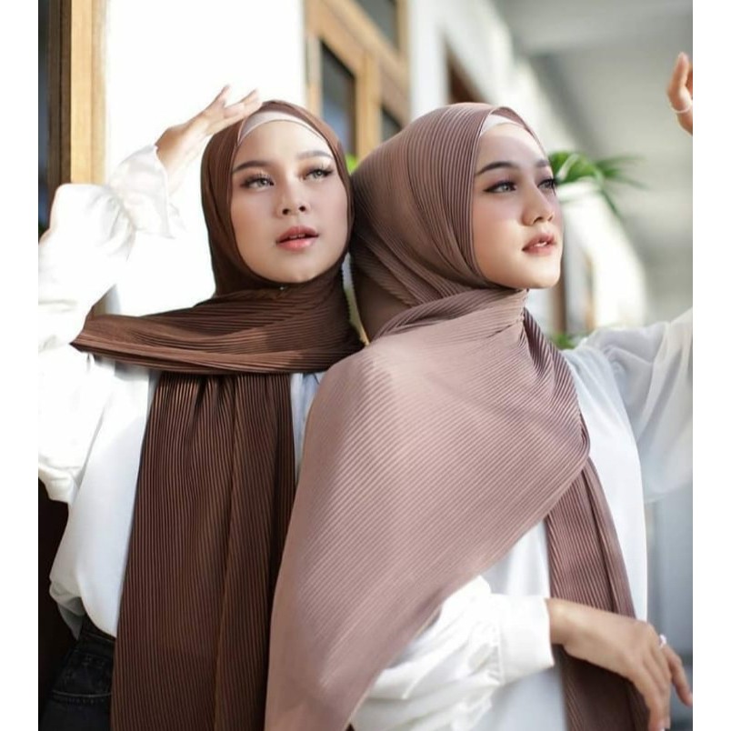 HIJAB PASHMINA PLISKET PLEATED SHAWL HYGET PREMIUM