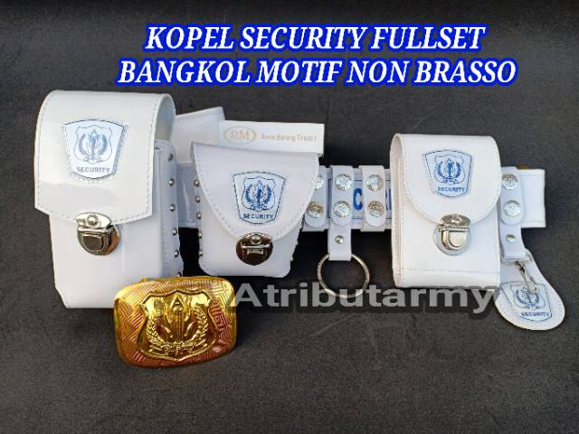 SABUK KOPEL SECURITY SATPAM &amp; BANGKOL 3D IKAT PINGGANG PERLENGKAPAN ATRIBUT SECURITY - KS03R