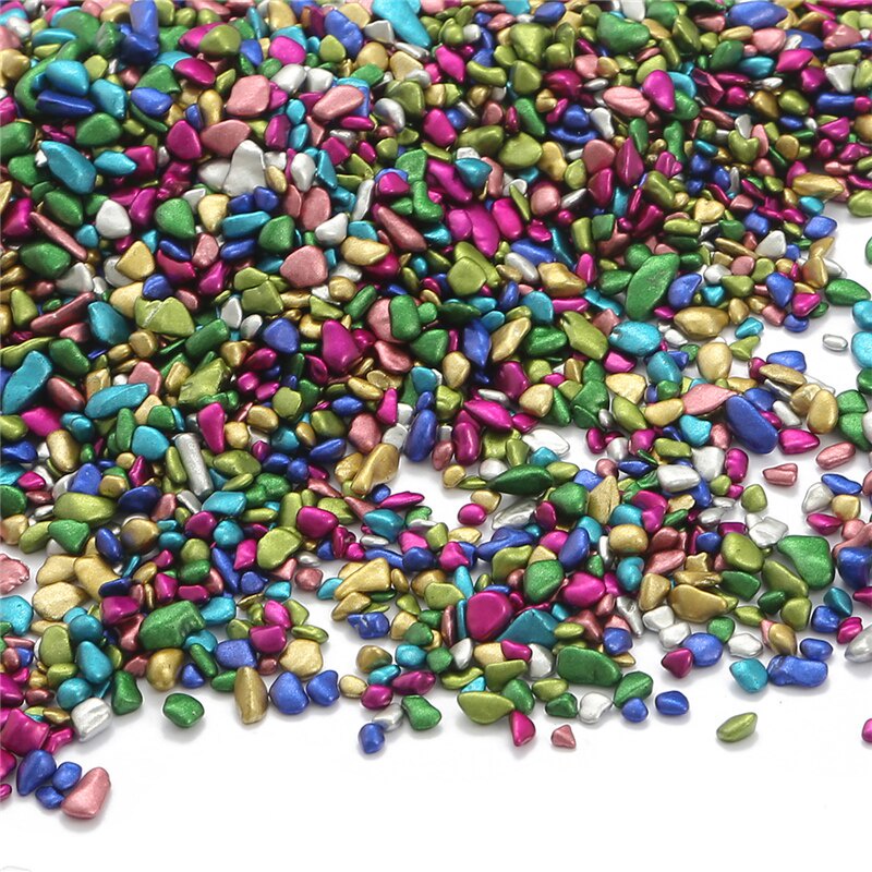 About 600pcs No Hole 2-5MM Irregular Glass Fragments Beads Nail Art Crushed Glass Stones Jewelry Making DIY Jewelry Accessories