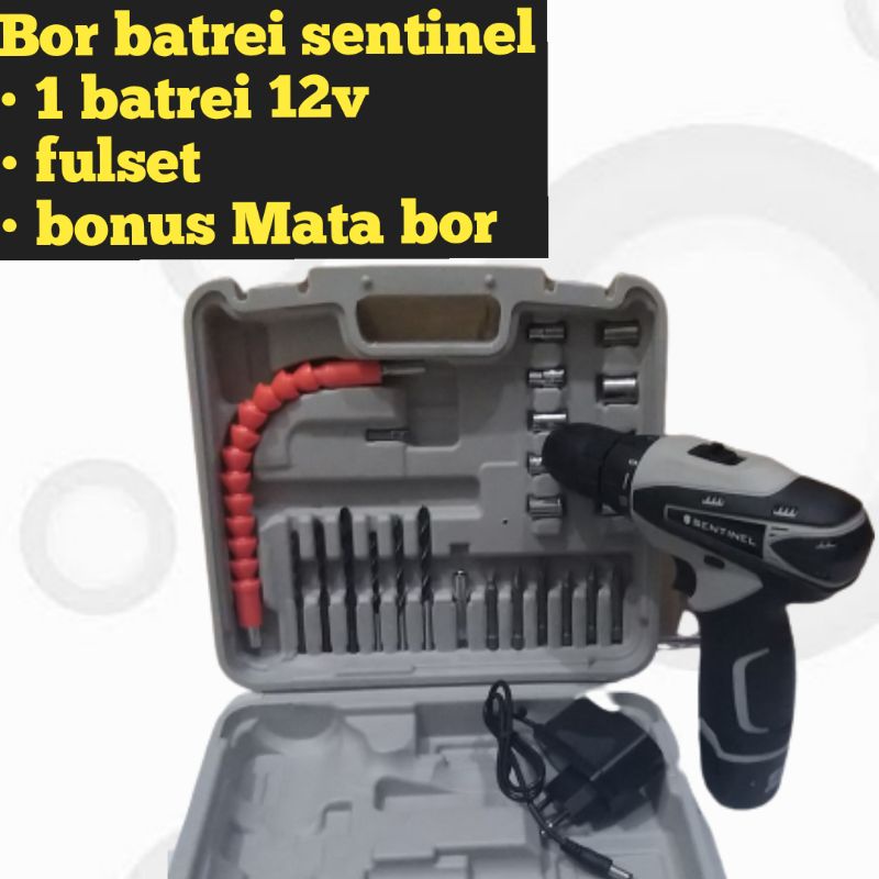 Bor cordless 12v driver besi obeng kayu batrei JLD 12v bor cordless driver JLD Terlaris