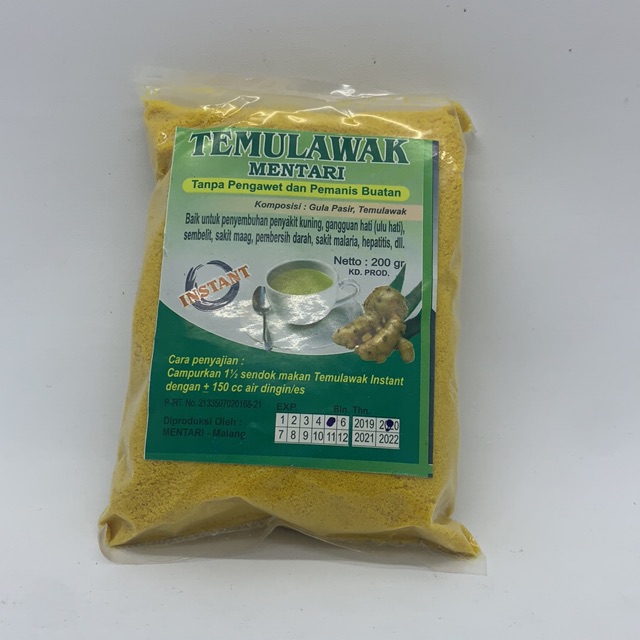 Temulawak Bubuk Cap Mentari 170gr