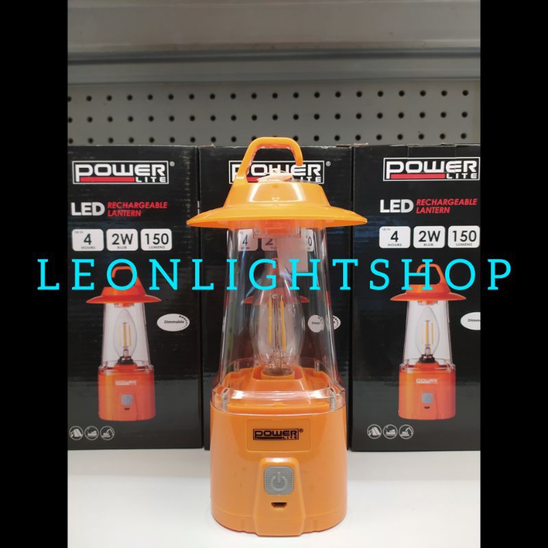 POWERLITE LAMPU DARURAT LENTERA 2W RECHARGEABLE WITH DIM/EMERGENCY LAMP 2W/LAMPU LENTERA/LAMPU TIDUR