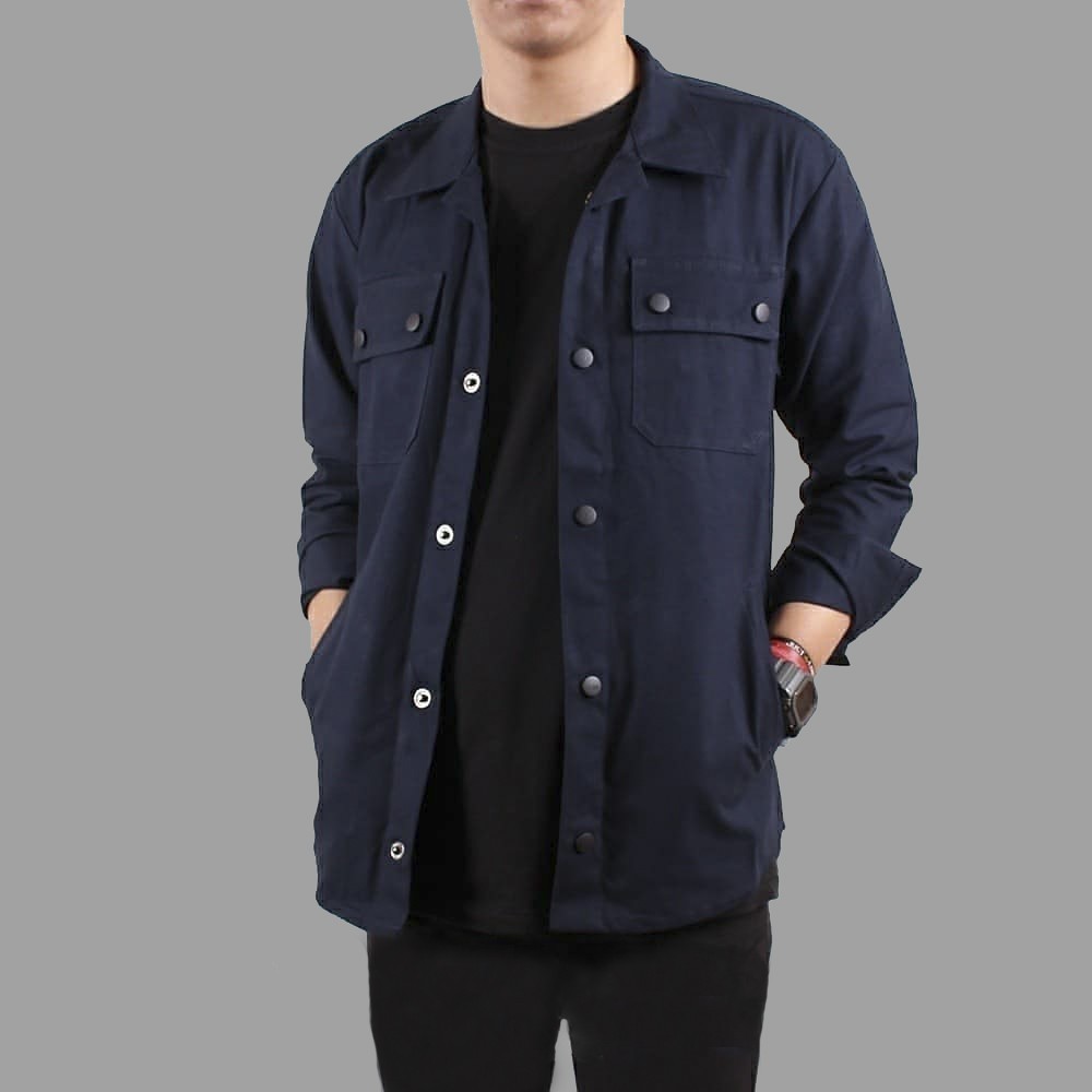 [BISA COD] JAKET KEMEJA SEMI PARKA BIG SIZE XXL SK2 / JAKET SEMIPARKA JUMBO / JAKET SEMI PARKA PRIA