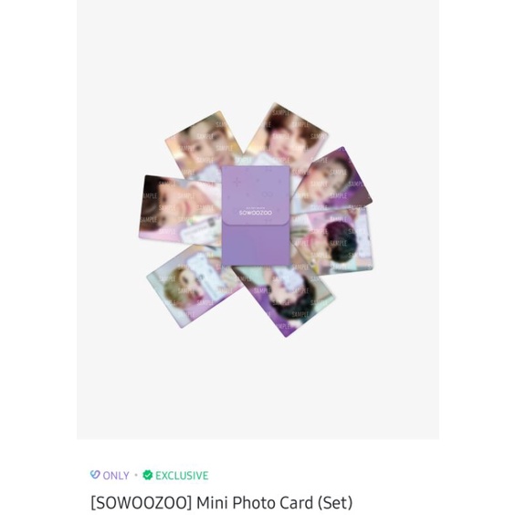 BTS SOWOOZOO MINI PHOTOCARD SET
