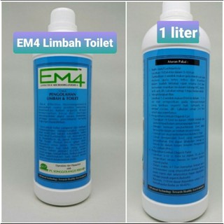 Jual EM4 Limbah Toilet 1 Liter Mikroorganisme Pengolahan Waste Anti Bau ...