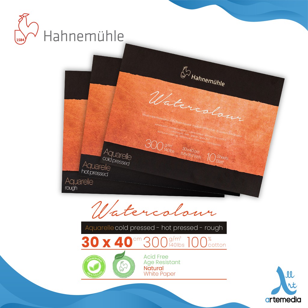 

Hahnemuhle The Collection Watercolor Pad 30x40cm Block