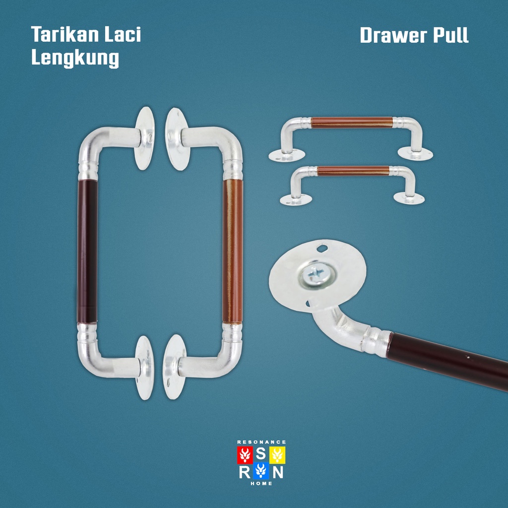 Tarikan Laci Lemari Jendela Model Gawang Bulat / Handle Gagang Pintu Drawer Pull Door Knob Resonance Home