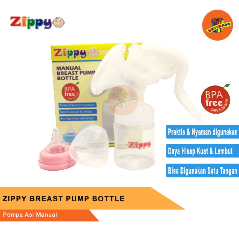 ZIPPY MANUAL BREAST PUMP BOTTLE - Pompa Asi Manual