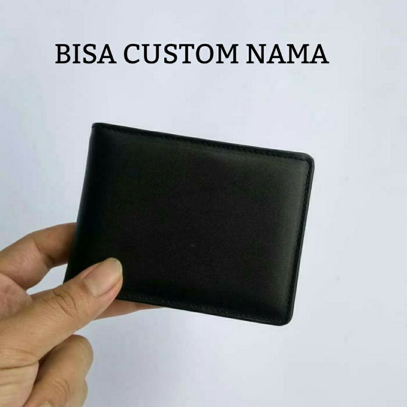 Dompet Kulit Pria Asli Original Model Kecil Mini Minimalis Slim Wallet Kecil 100% Kulit Asli