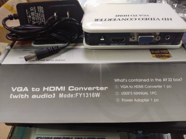 Konverter VGA to HDMI With Audio FY1316