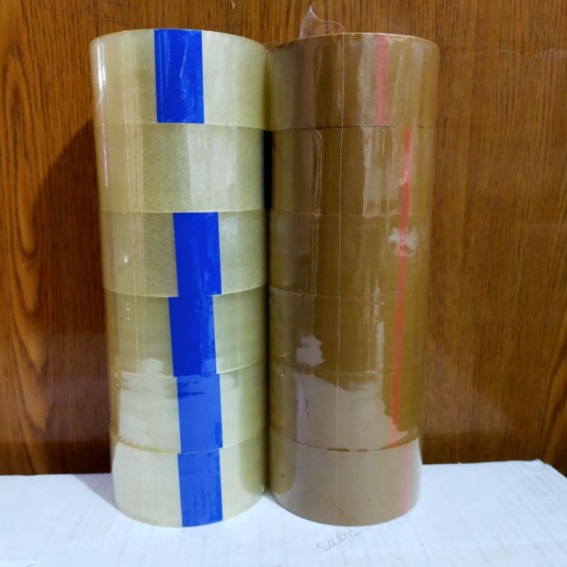 

lakban bening/coklat uk 2 inchi( 1 roll isi 6 pcs) lakban perekat isolasi