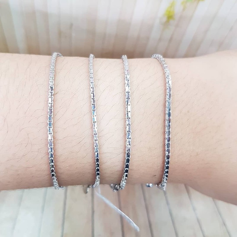 Gelang Titanium Itali Kaca Silver Xuping ASLI Perhiasan Gelang Titanium Itali Kaca Silver Xuping ASLI Perhiasan