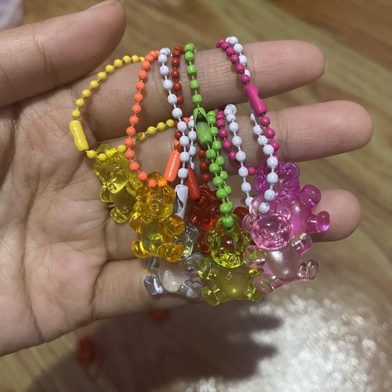 (itspico) Gantungan Gummy bear plain/ Keychain Keyring (MIN BELI 2 ) gummy bear beruang yuppy Photo album kolbuk  murah