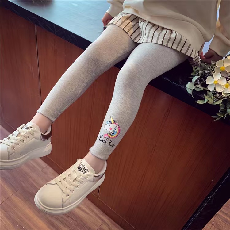 Legging OLA Unicorn Celana Panjang Anak Perempuan Cotton Rich Import