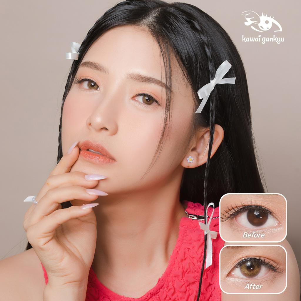 KawaiGankyu Softlens - Luina Iset Brown (1botol)