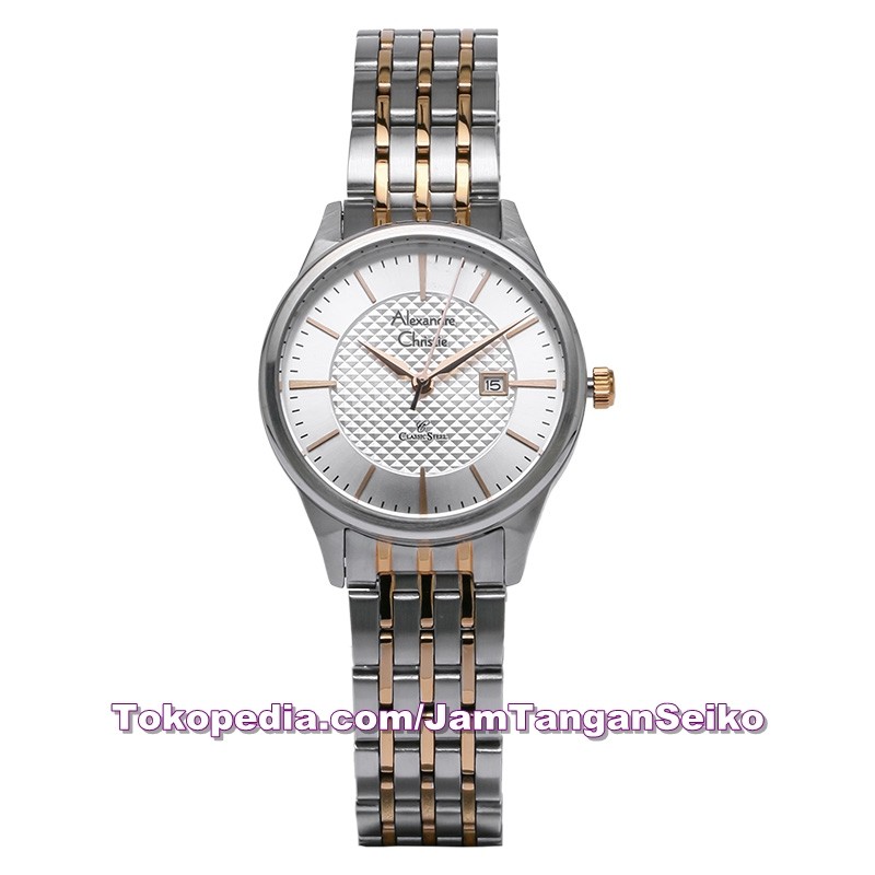 Jam Tangan Wanita Alexandre Christie AC 8453 LD BTRSL Classic Stainles