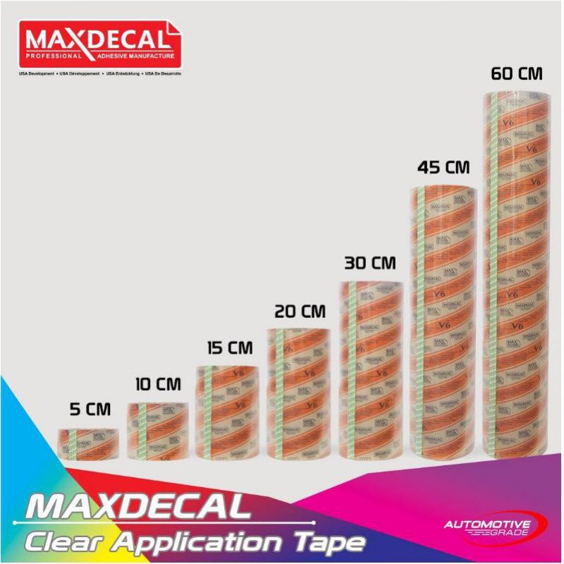 

[PROMO MASKING 45CM] MASKING TRANSFER TAPE MAXDECAL (setara ABBA) untuk cutting sticker skotlet