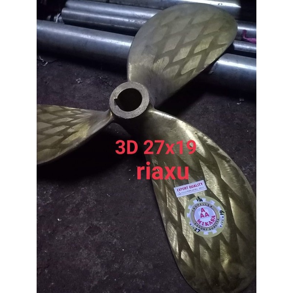 Propeller atau baling-baling kapal MIKASA 3d 27x19