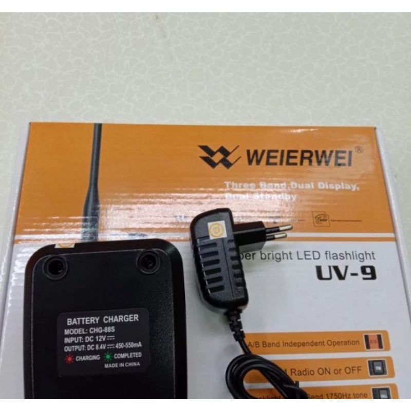 charger ht weierwei uv 9 tri band Q2 Original